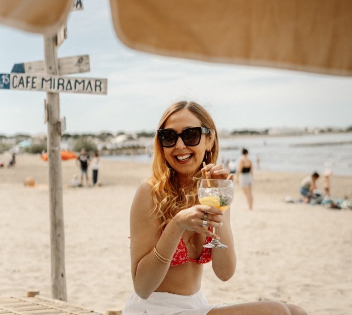 At the Playa Miramar hotel beach